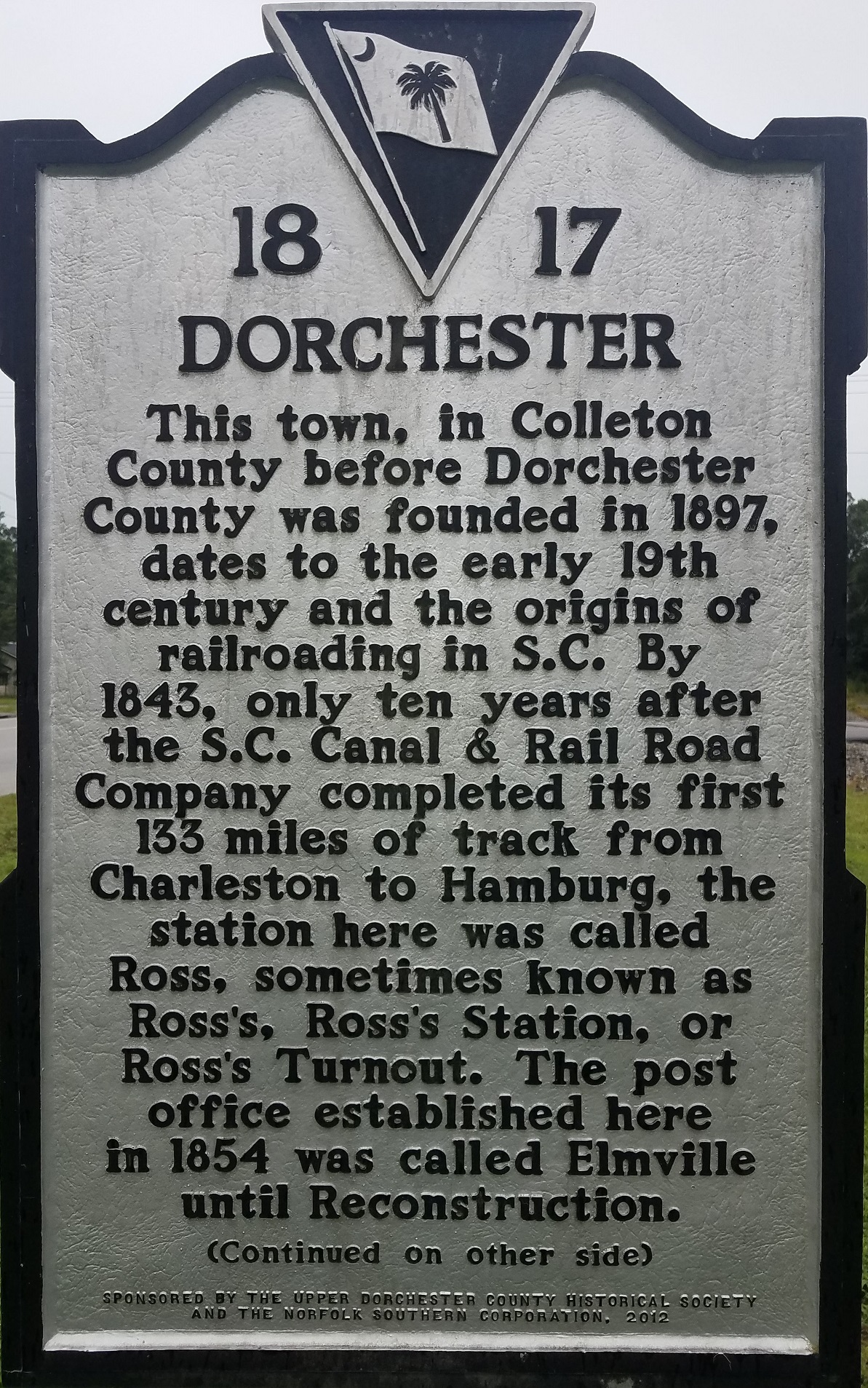 the Town of Dorchester SCOur Town